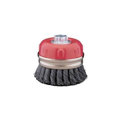 JWW72980 2-3/4X5/8-11 S/S KNOT CUP BRUSH W/GUARD