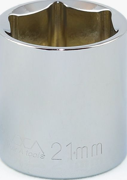 BBPS20021 3/8" Drive Metric Socket 21MM - 3/8" Dr. 6 Pt. Metric Socket Standard