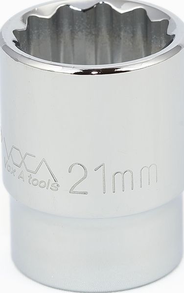 BBPS24221 1/2" Drive Metric Socket 21MM - 1/2" Dr. 12 Pt. Metric Socket Standard