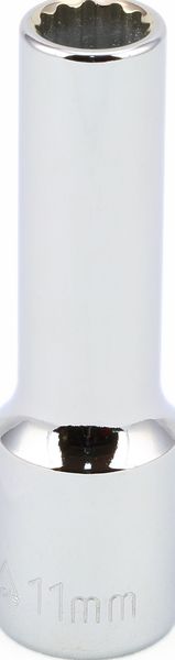 BBPS24311 1/2" Drive Metric Socket 11MM - 1/2" Dr. 12 Pt. Metric Deep Socket Deep