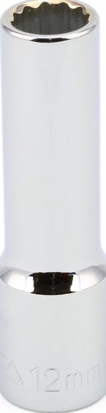 BBPS24312 1/2" Drive Metric Socket 12MM - 1/2" Dr. 12 Pt. Metric Deep Socket Deep