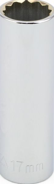 BBPS24317 1/2" Drive Metric Socket 17MM - 1/2" Dr. 12 Pt. Metric Deep Socket Deep