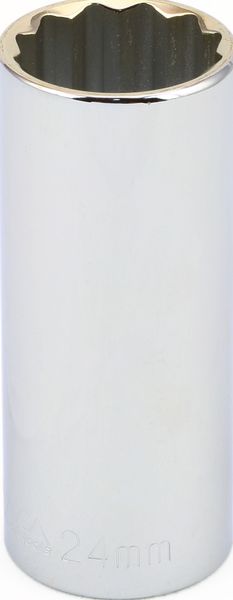 BBPS24324 1/2" Drive Metric Socket 24MM - 1/2" Dr. 12 Pt. Metric Deep Socket Deep