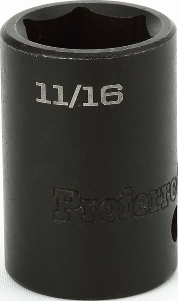 BBPS32022 Impact 1/2" Drive SAE Socket 11/16" - 1/2" Dr. 6 Pt. SAE Impact Socket Impact