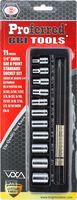 Proferred 1/4&quot; Drive Standard SAE Socket Set 11 Piece 1/4&quot; Drive SAE 6 Point Socket Set Standard