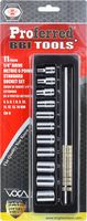 1/4&quot; Drive Standard Metric Socket Set 11 Piece 1/4&quot; Drive Metric 6 Point Socket Set Standard