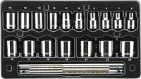 BBPS07001 3/8" Drive Standard Metric Socket Set 17 Piece 3/8" Drive Metric 6 Point Socket Set Standard