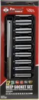 3/8&quot; Drive Standard Metric Socket Set 12 Piece 3/8&quot; Drive Metric 12 Point Deep Socket Set Deep