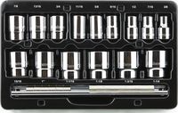 BBPS08201 Proferred 1/2" Drive Standard SAE Socket Set 15 Piece 1/2" Drive SAE 12 Point Socket Set Standard