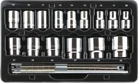 BBPS09201 1/2" Drive Standard Metric Socket Set 15 Piece 1/2" Drive Metric 12 Point Socket Set Standard