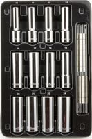 BBPS09301 1/2" Drive Standard Metric Socket Set 12 Piece 1/2" Drive Metric 12 Point Deep Socket Set Deep