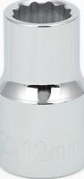 1/2&quot; Drive Metric Socket 12MM - 1/2&quot; Dr. 12 Pt. Metric Socket Standard