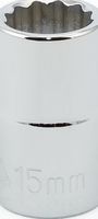 1/2&quot; Drive Metric Socket 15MM - 1/2&quot; Dr. 12 Pt. Metric Socket Standard
