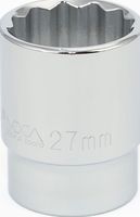 1/2&quot; Drive Metric Socket 27MM - 1/2&quot; Dr. 12 Pt. Metric Socket Standard