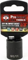 Impact 3/8&quot; Drive SAE Socket 11/16&quot; - 3/8&quot; Dr. 6 Pt. SAE Impact Socket Impact