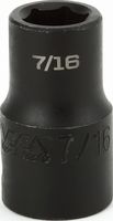 Impact 1/2&quot; Drive SAE Socket 7/16&quot; - 1/2&quot; Dr. 6 Pt. SAE Impact Socket Impact