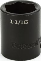 Impact 1/2&quot; Drive SAE Socket 1-1/16&quot; - 1/2&quot; Dr. 6 Pt. SAE Impact Socket Impact