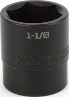 Impact 1/2&quot; Drive SAE Socket 1-1/8&quot; - 1/2&quot; Dr. 6 Pt. SAE Impact Socket Impact