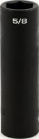 Impact 1/2&quot; Drive SAE Socket 5/8&quot; - 1/2&quot; Dr. 6 Pt. SAE Deep Impact Socket Deep Impact