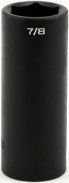 Impact 1/2&quot; Drive SAE Socket 7/8&quot; - 1/2&quot; Dr. 6 Pt. SAE Deep Impact Socket Deep Impact