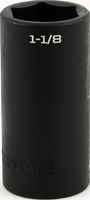 Impact 1/2&quot; Drive SAE Socket 1-1/8&quot; - 1/2&quot; Dr. 6 Pt. SAE Deep Impact Socket Deep Impact