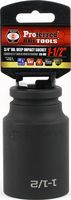 Impact 3/4&quot; Drive SAE Socket 1-1/2&quot; - 3/4&quot; Dr. 6 Pt. SAE Deep Impact Socket Deep Impact