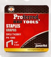 Proferred Staples (1.2mm Thick, 10.6mm Wide) 1/4&quot;(6mm) Height Hammer &amp; Staple