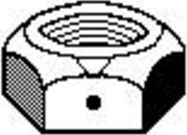 HNF16C8TLD 1-8 TOP LOCK NUT 304 S/S DOMESTIC