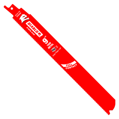 DIABLODS0920BF5 9" 20/24 TPI BI-METAL RECIP BLADE FOR THIN METAL