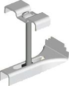 LNAGRAT1G08 M08 (5/16") BEAMCLAMP® GRATING CLIP, HOT DIP GALVANIZED GRAT1G08
