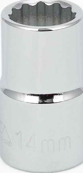 BBPS24214 1/2" Drive Metric Socket 14MM - 1/2" Dr. 12 Pt. Metric Socket Standard