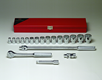 BBPS50003 USA Socket Master Set WRT 19 Piece 1/2" Dr. Socket Master Set (SAE 12 Pt) 1/2" Drive
