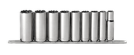 BBPS54002 USA 3/8" Drive Standard SAE Socket Set ARM 9 Piece 3/8" Dr. SAE 12 Point Deep Socket Set Deep