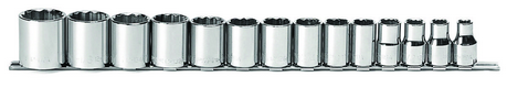 BBPS56001 USA 1/2" Drive Standard SAE Socket Set ARM 14 Piece 1/2" Dr. SAE 12 Point Socket Set Standard