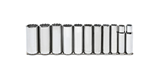 BBPS56002 USA 1/2" Drive Standard SAE Socket Set ARM 11 Piece 1/2" Dr. SAE 12 Point Deep Socket Set Deep