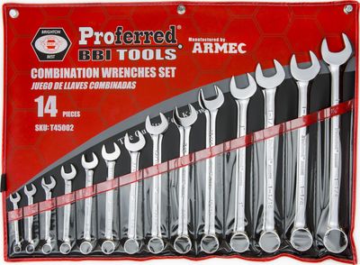 BBPT45002 Combo Wrench Set (14 pcs) SAE
