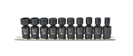 USA 3/8&quot; Drive Impact Metric Socket Set ARM 10 Piece 6 Point Swivel Impact